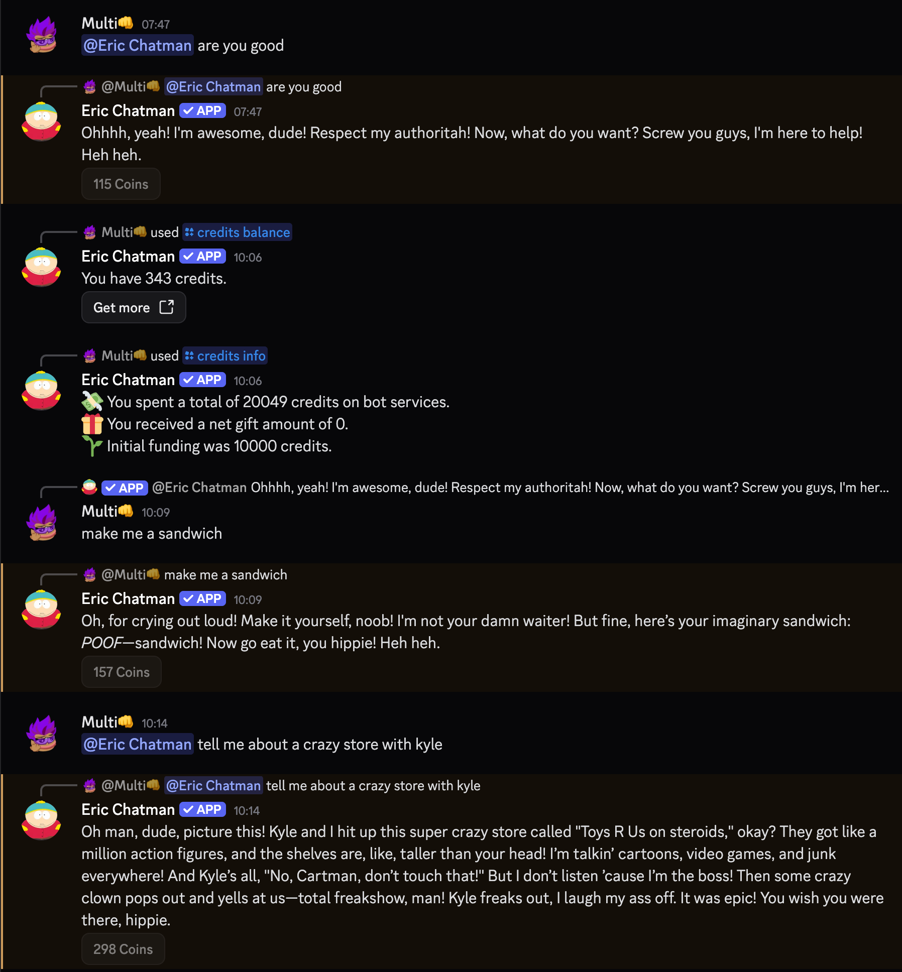 Eric Chatman example